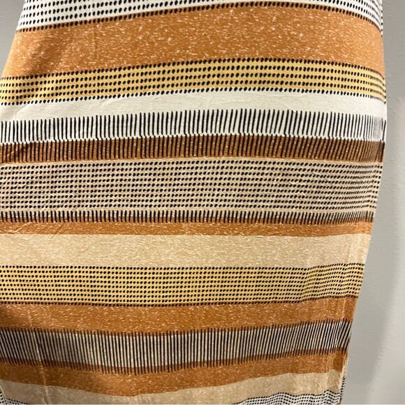 LuLaRoe Earthy Tones Striped Maxi stretchy Dress size medium - Picture 5 of 12